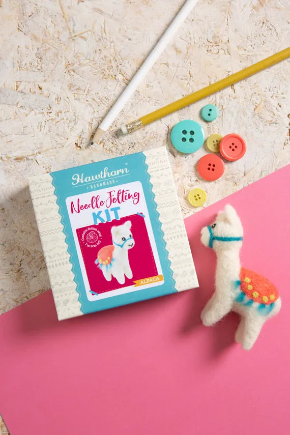 Alpaca Mini Needle Felting Kit by Hawthorn Handmade