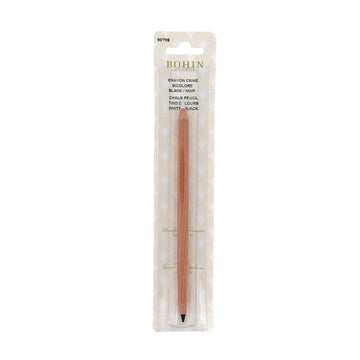 Dressmakers Bi-Colored Chalk Pencil, Black/White Dressmakers Bi-Colored Chalk Pencil, Black/White