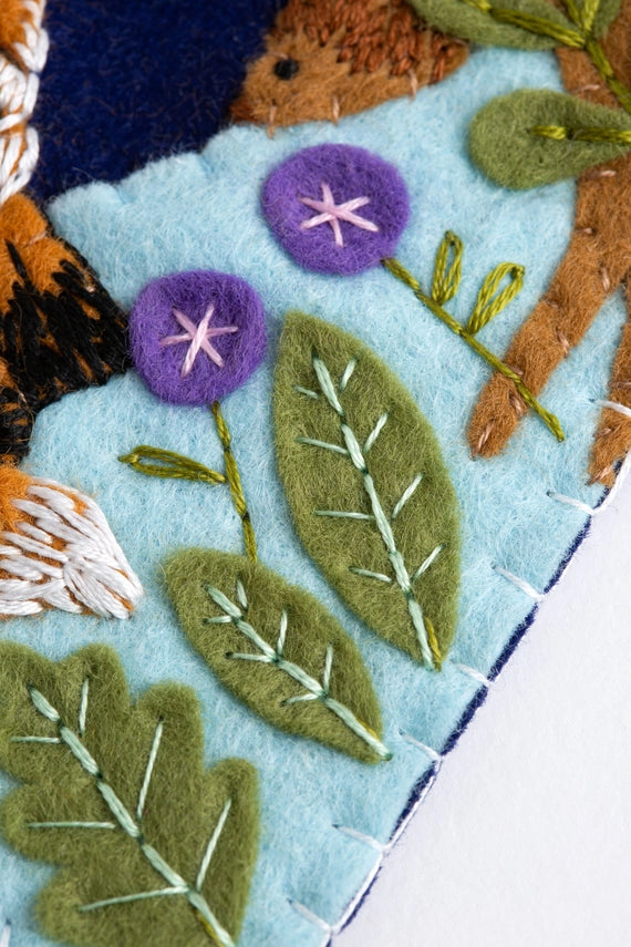 Woodland Pennant Felt Craft Kit by Hawthorn Handmade