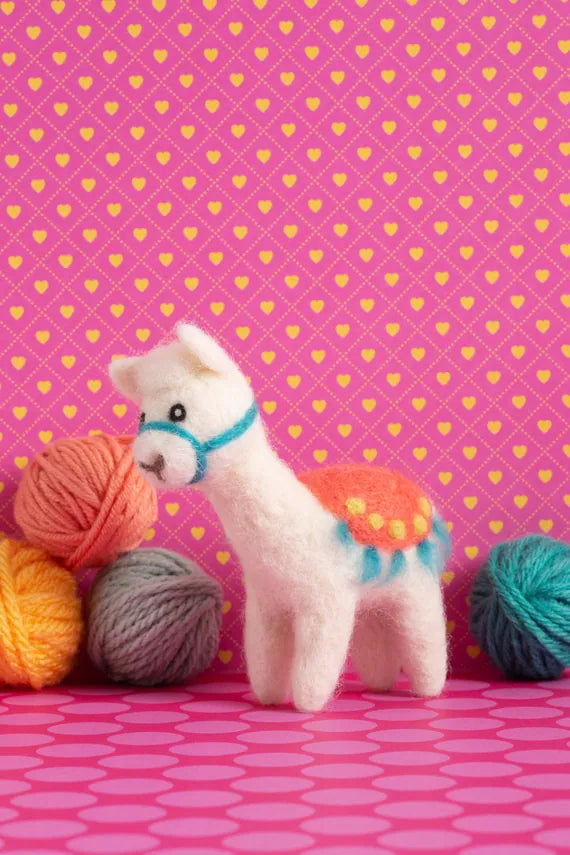 Alpaca Mini Needle Felting Kit by Hawthorn Handmade