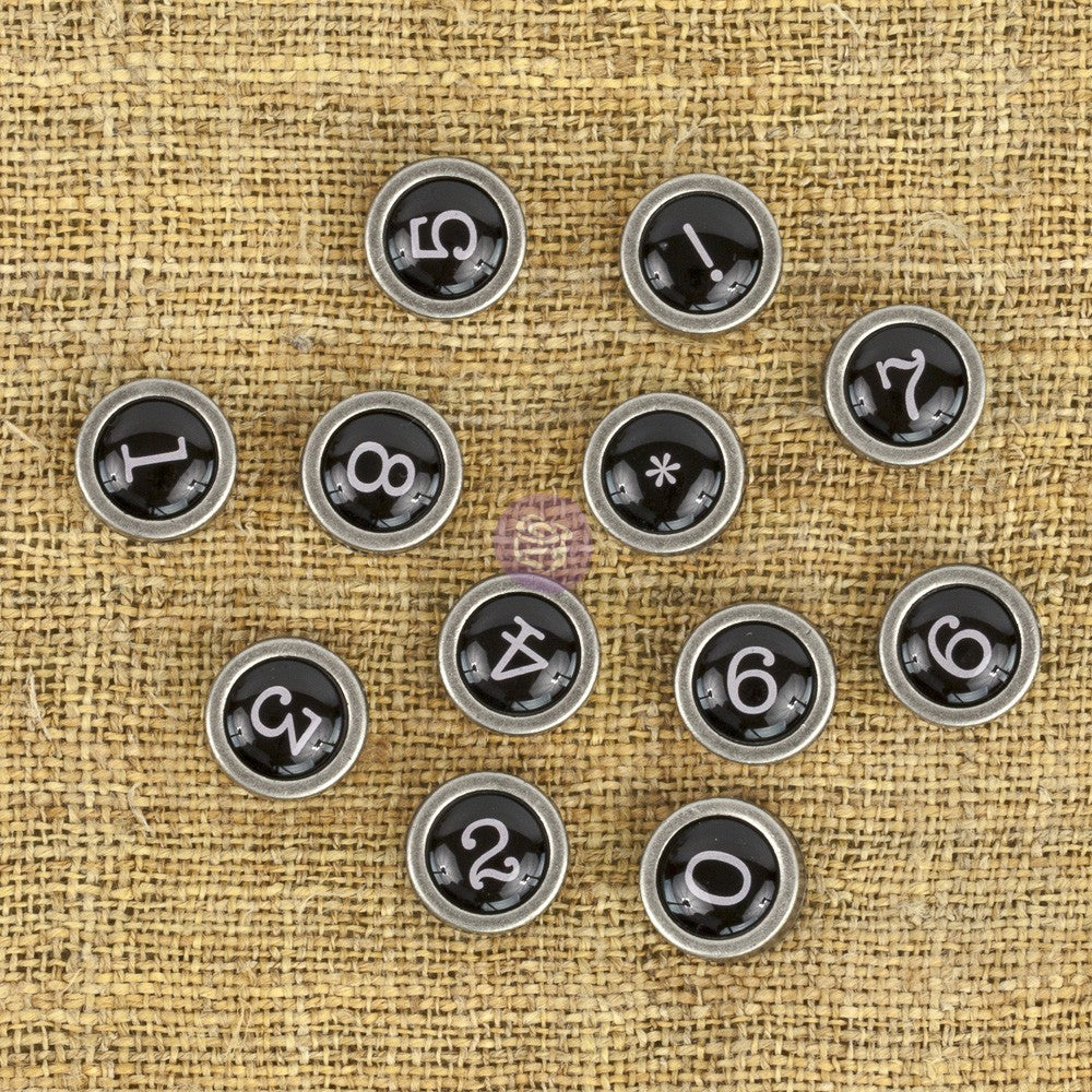 Finnabair Mechanicals: Typewriter Numbers (12 pcs)