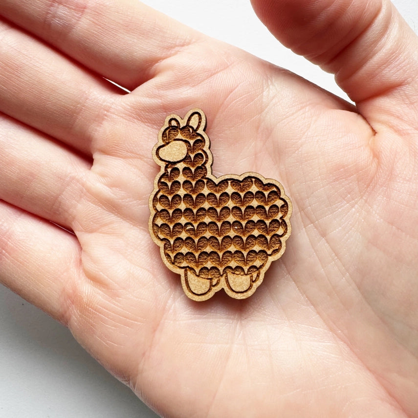 Alpaca Wooden Needle Minder