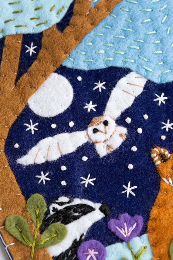 Woodland Pennant Felt Craft Kit by Hawthorn Handmade
