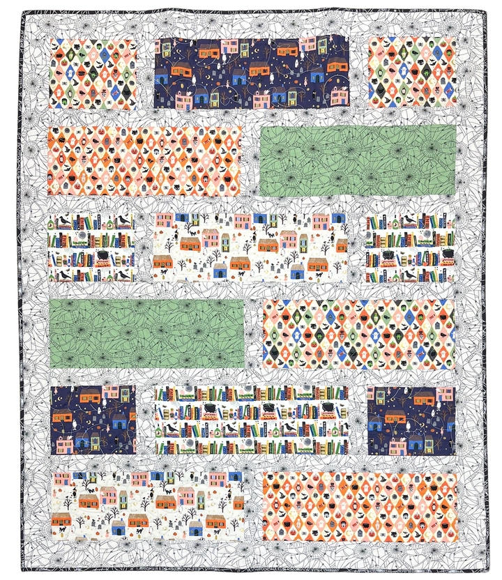 Ebb Tide Villa Rosa Quilt Kit with Rifle Paper Co’s Halloween Collection