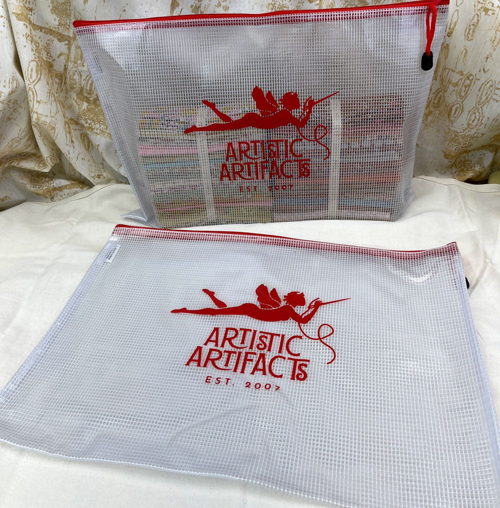 Polyweave Zippered Pouch - Large Red Artifacts