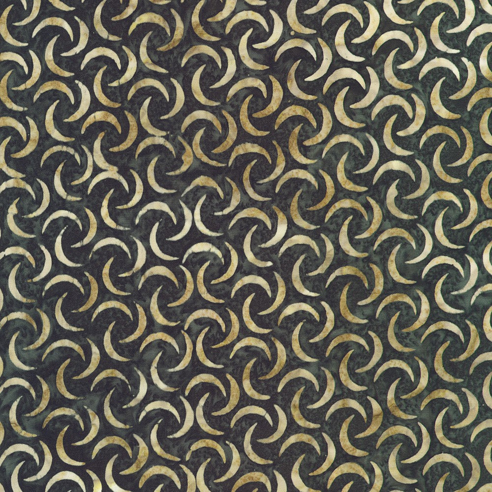 Artisan Batiks - Concerto - Crescents, Charcoal