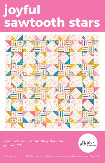 Joyful Sawtooth Stars Pattern Joyful Sawtooth Stars Pattern