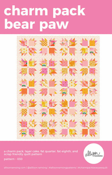 Charm Pack Bear Paw Pattern Charm Pack Bear Paw Pattern