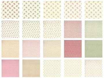 Floral Gatherings by Moda Fabrics 2.5" Square Fabric Charm Pack 42pcs Floral Gatherings by Moda Fabrics 2.5" Square Fabric Charm Pack 42pcs