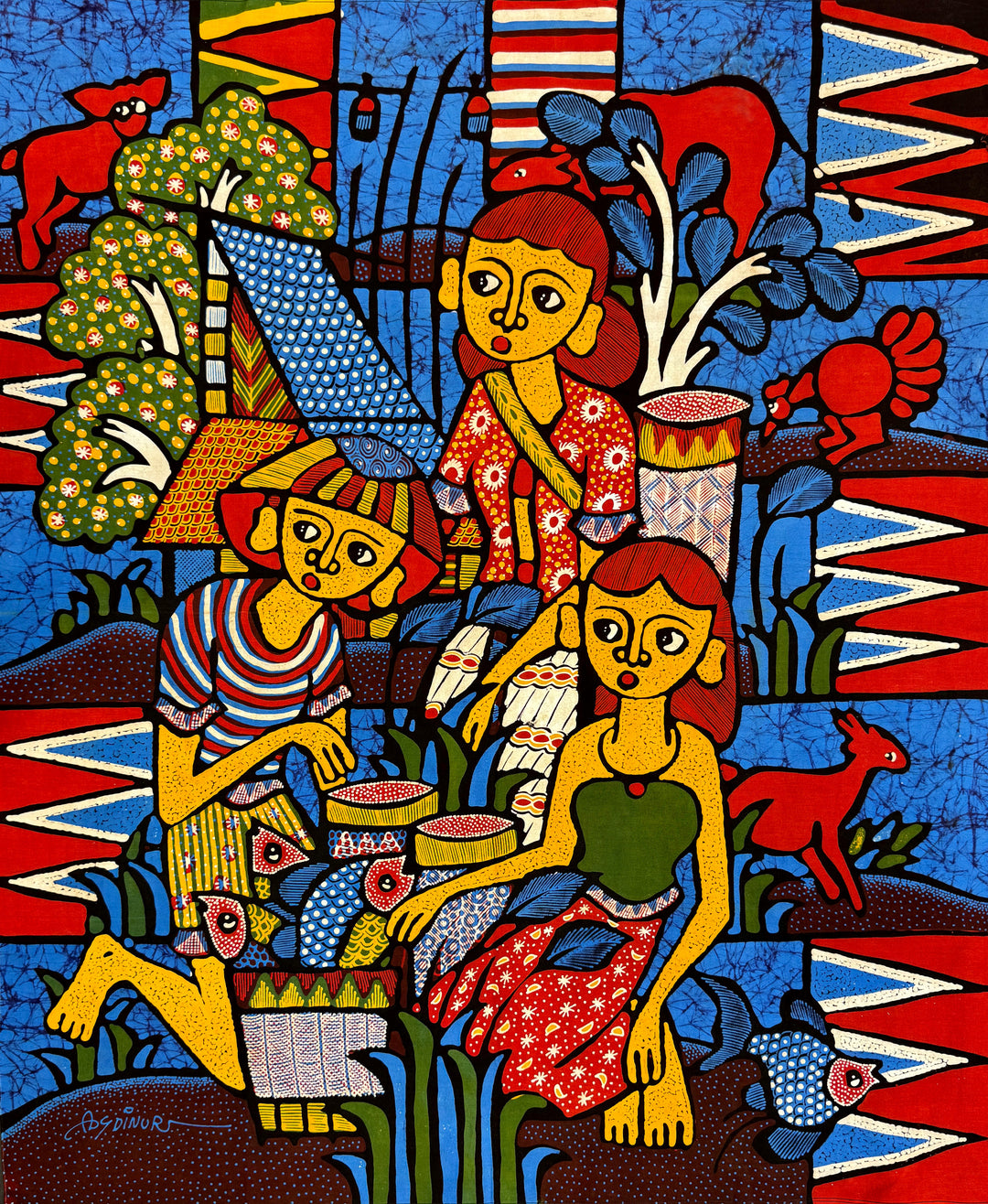 Batik Panel by Artist Asoinung