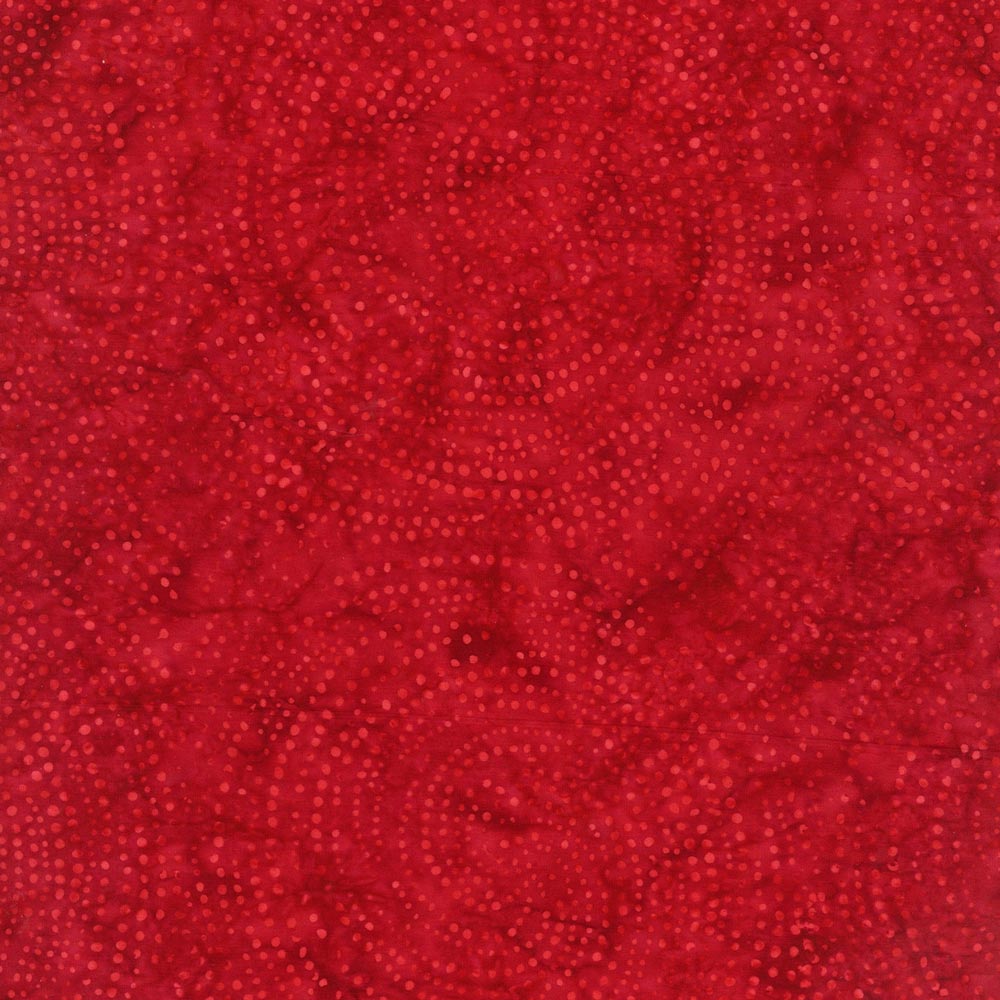 Tonga Batik, Dotty Spiral in Poinsettia