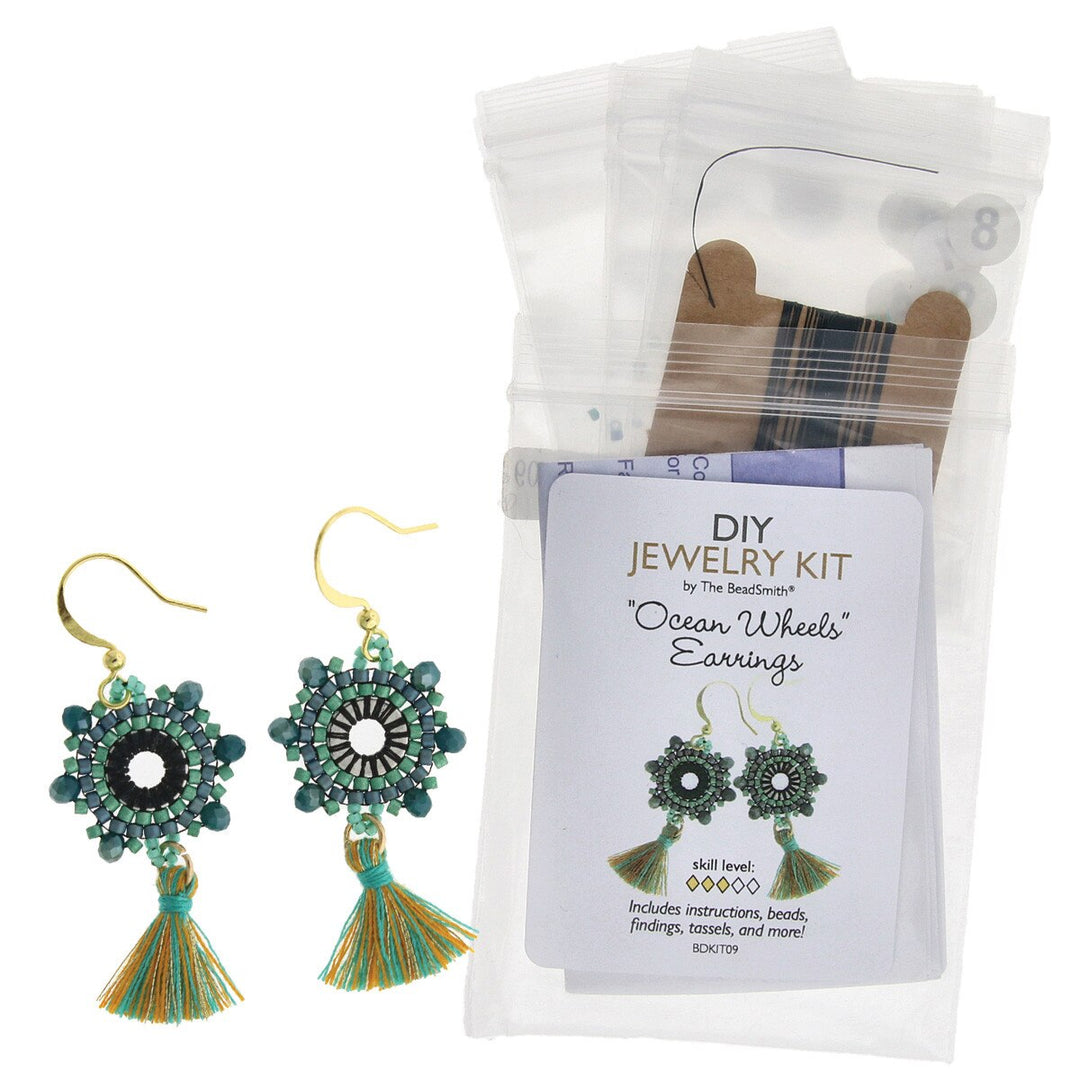 Ocean Wheels Earrings DIY Jewelry Kit