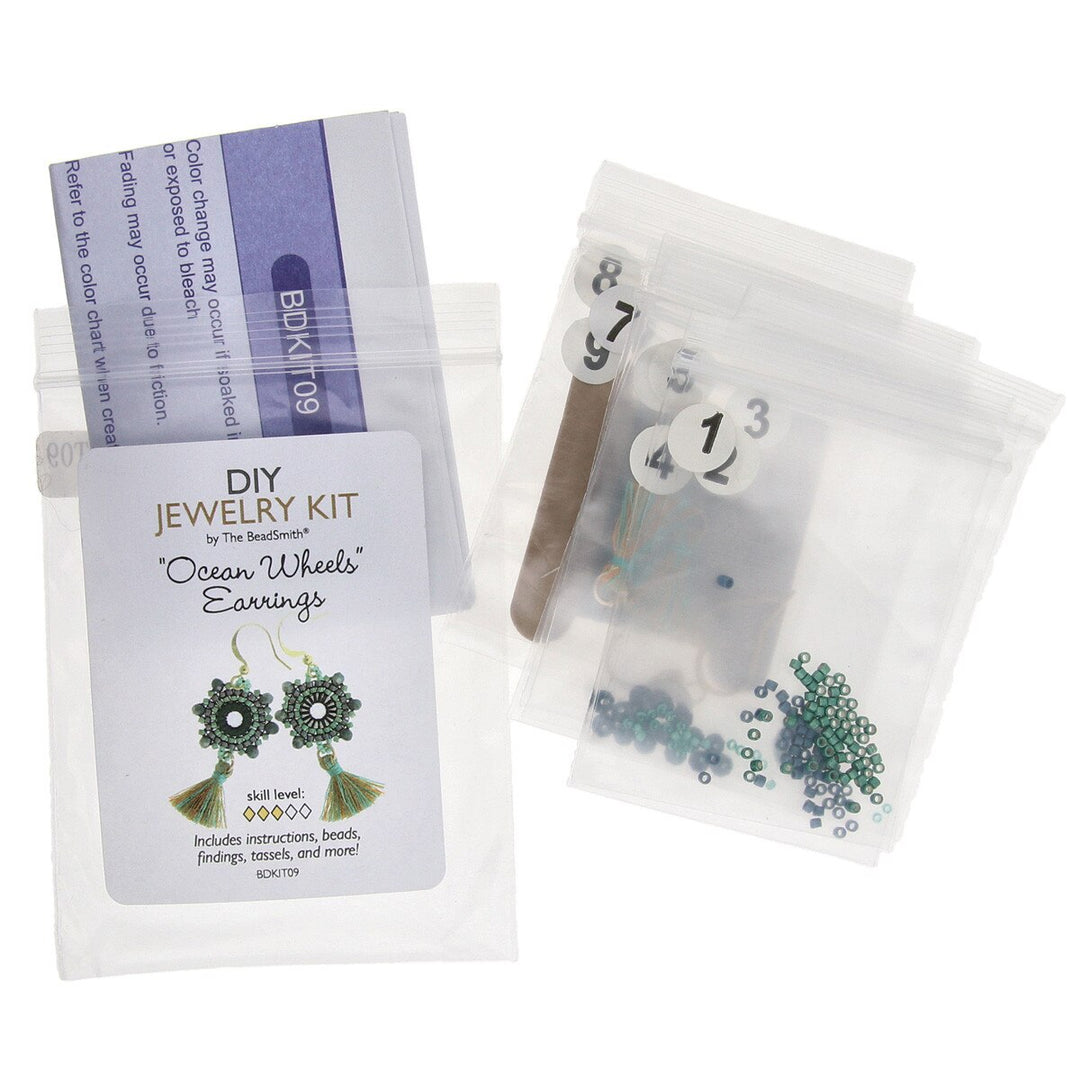 Ocean Wheels Earrings DIY Jewelry Kit
