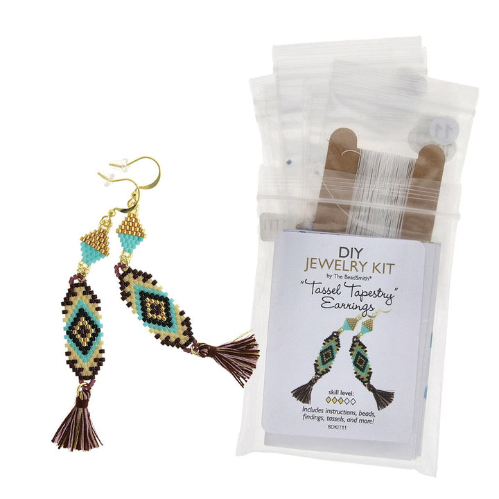 Tassel Tapestry Earrings DIY Jewelry Kit