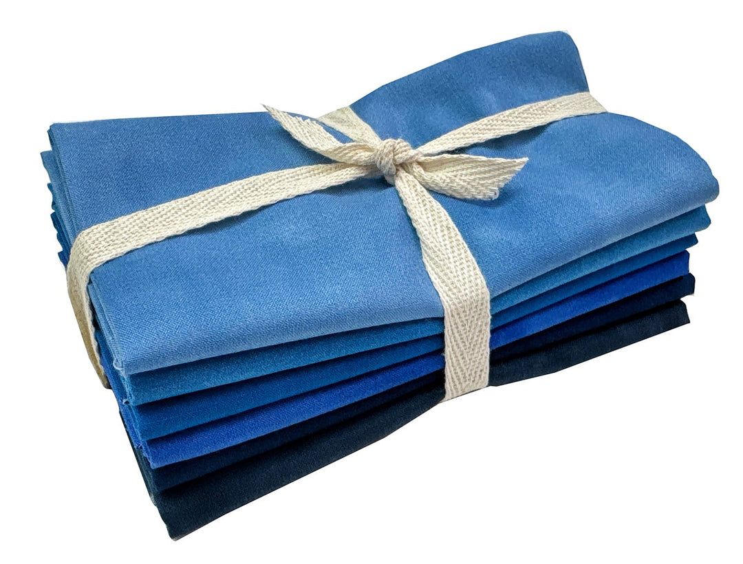 Palette Packs BLUE - Fat Quarter Fabric Bundle (6 pcs)