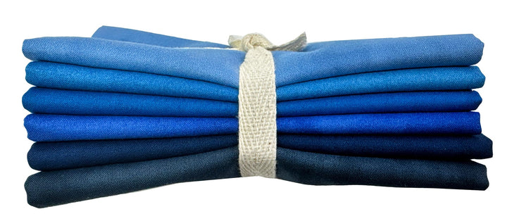 Palette Packs BLUE - Fat Quarter Fabric Bundle (6 pcs)