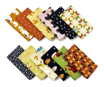 Bok Bok Meow - Fat Quarter Fabric Bundle (12 pcs) Bok Bok Meow - Fat Quarter Fabric Bundle (12 pcs)