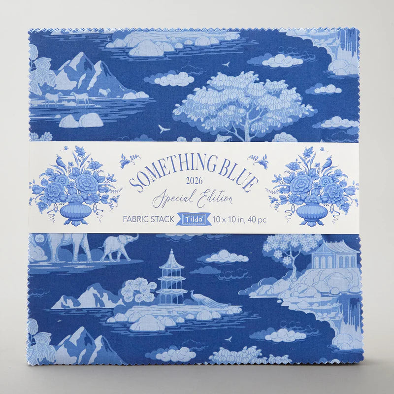 Tilda Something Blue 10" Fabric Squares, 40pcs