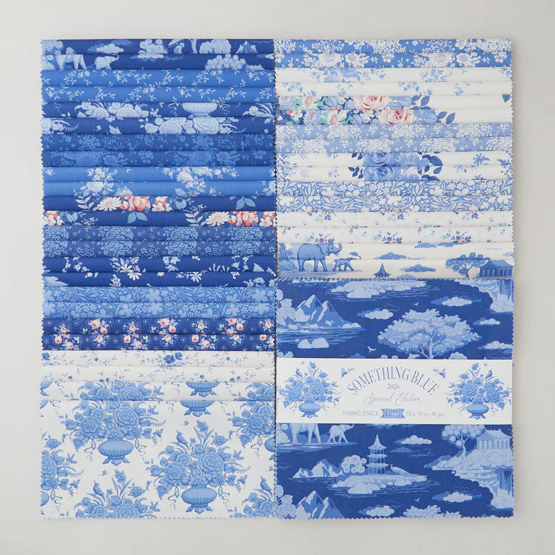 Tilda Something Blue 10" Fabric Squares, 40pcs