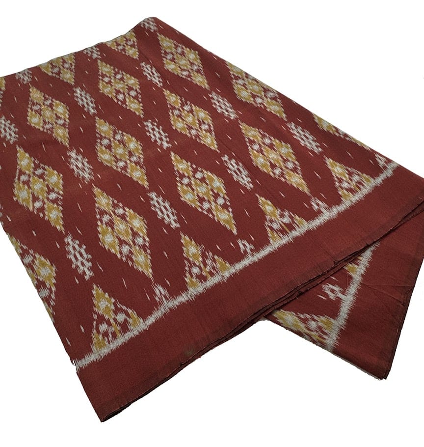 Traditional Handwoven Ikat Fabric from Indonesia, Diamond Motif Sold per 1/2 Yard Traditional Handwoven Ikat Fabric from Indonesia, Diamond Motif Sold per 1/2 Yard
