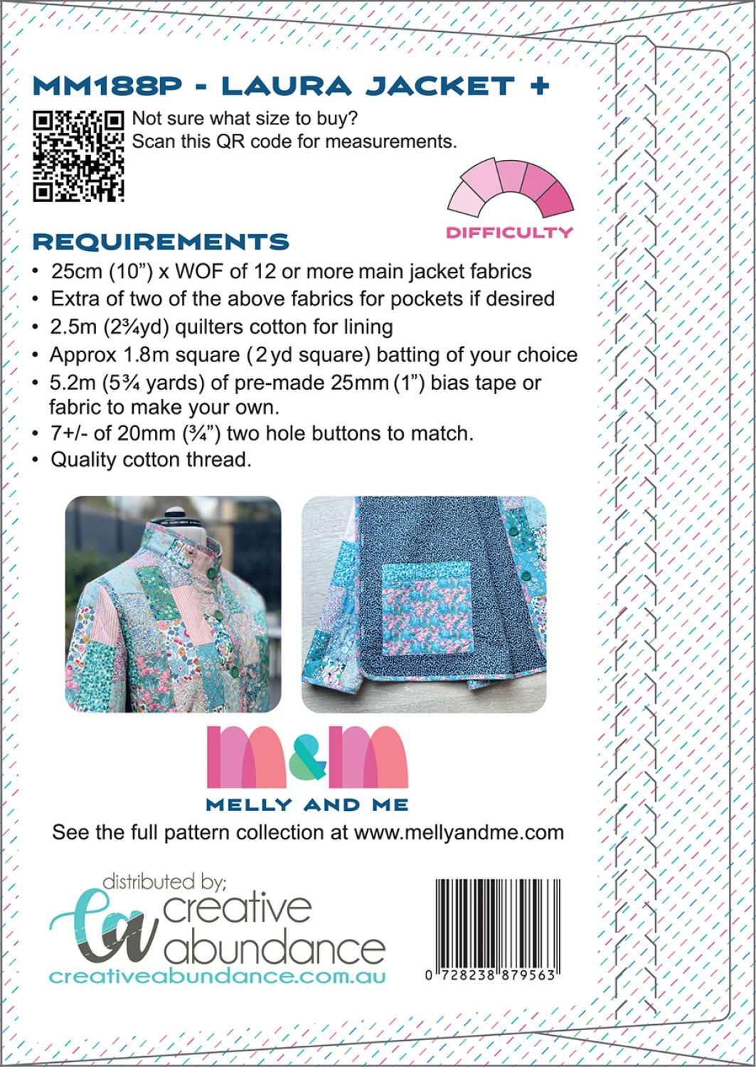 Laura Jacket Pattern Plus Sizes by Melly and Me