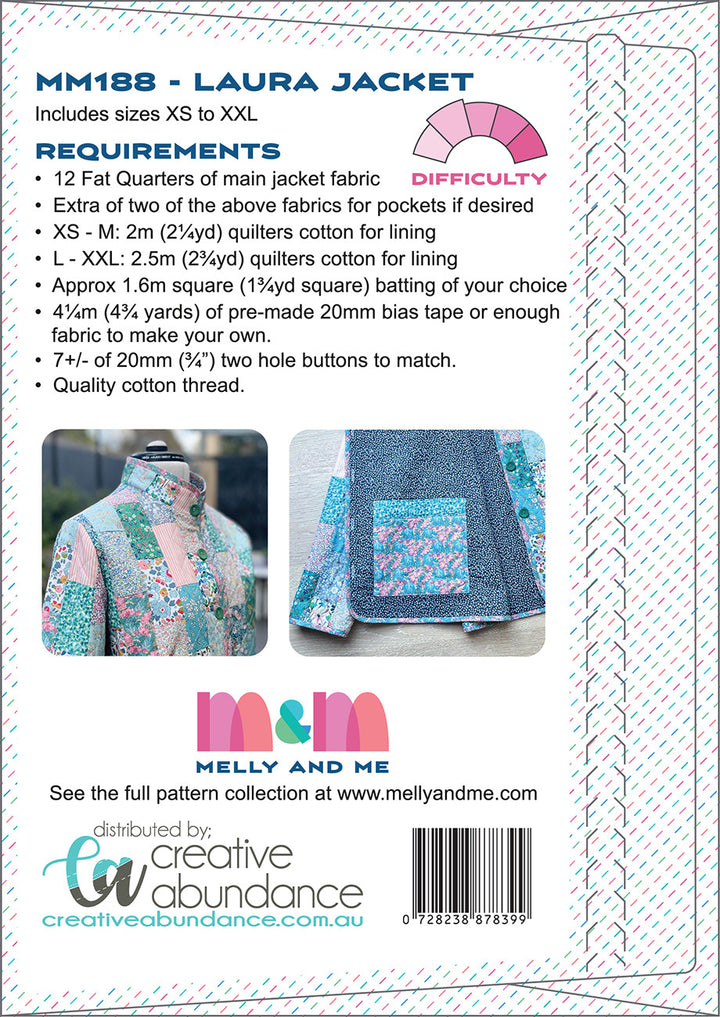 MM188 Laura Jacket sewing pattern