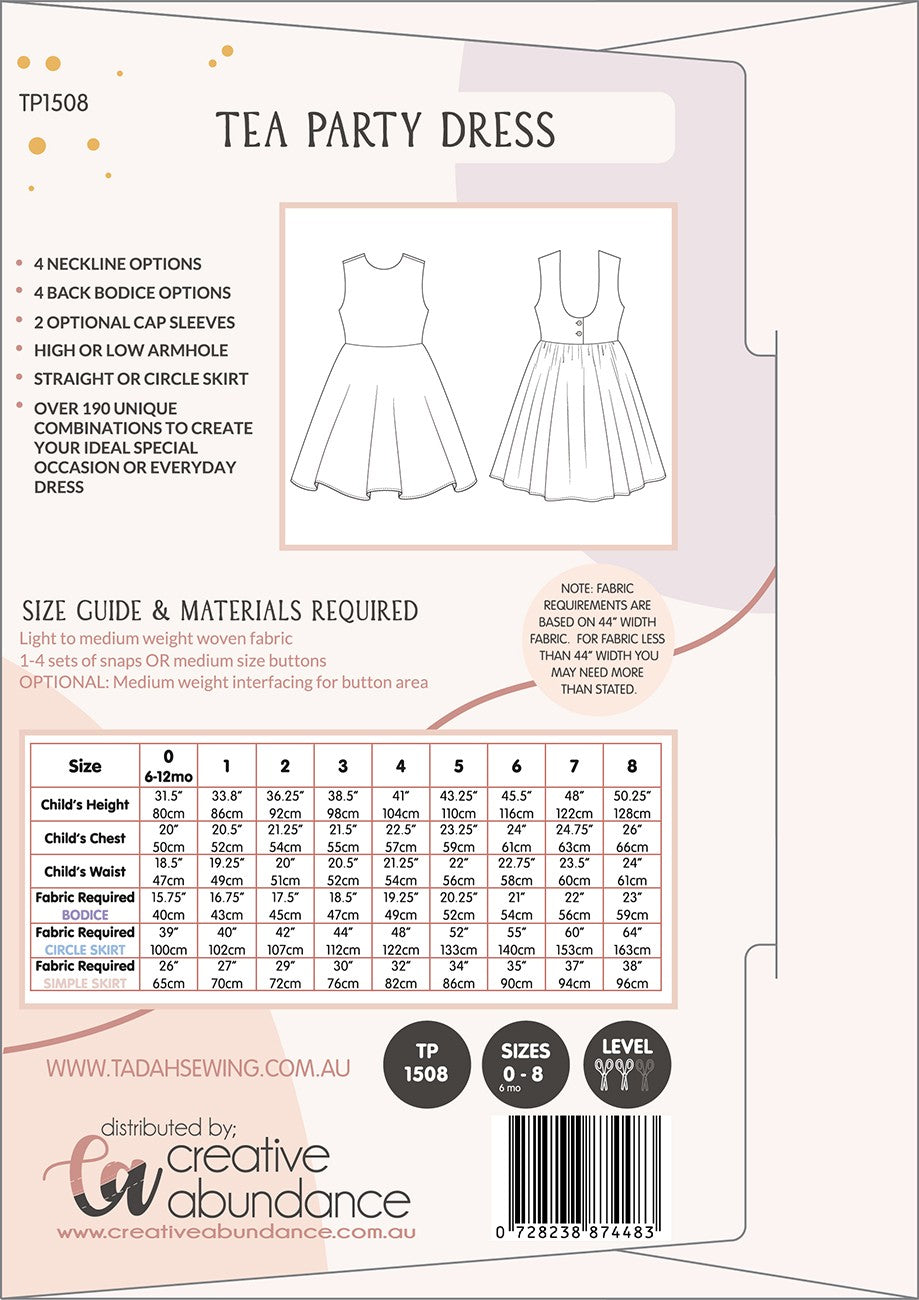 Tea Party Dress Pattern