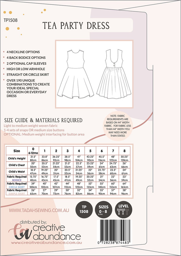 Tea Party Dress Pattern