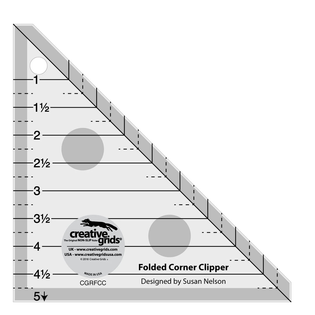 Folded Corner Clipper Creative Grids Quilt Ruler