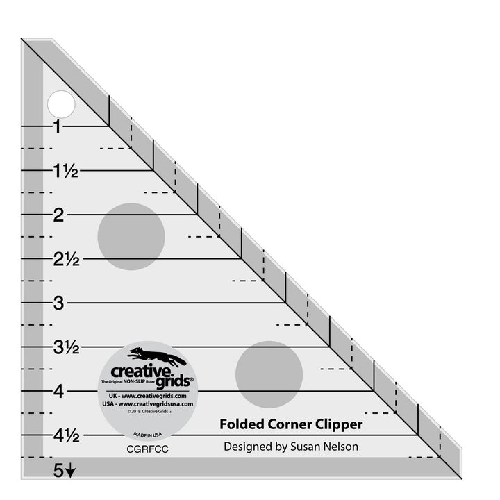 Folded Corner Clipper Creative Grids Quilt Ruler