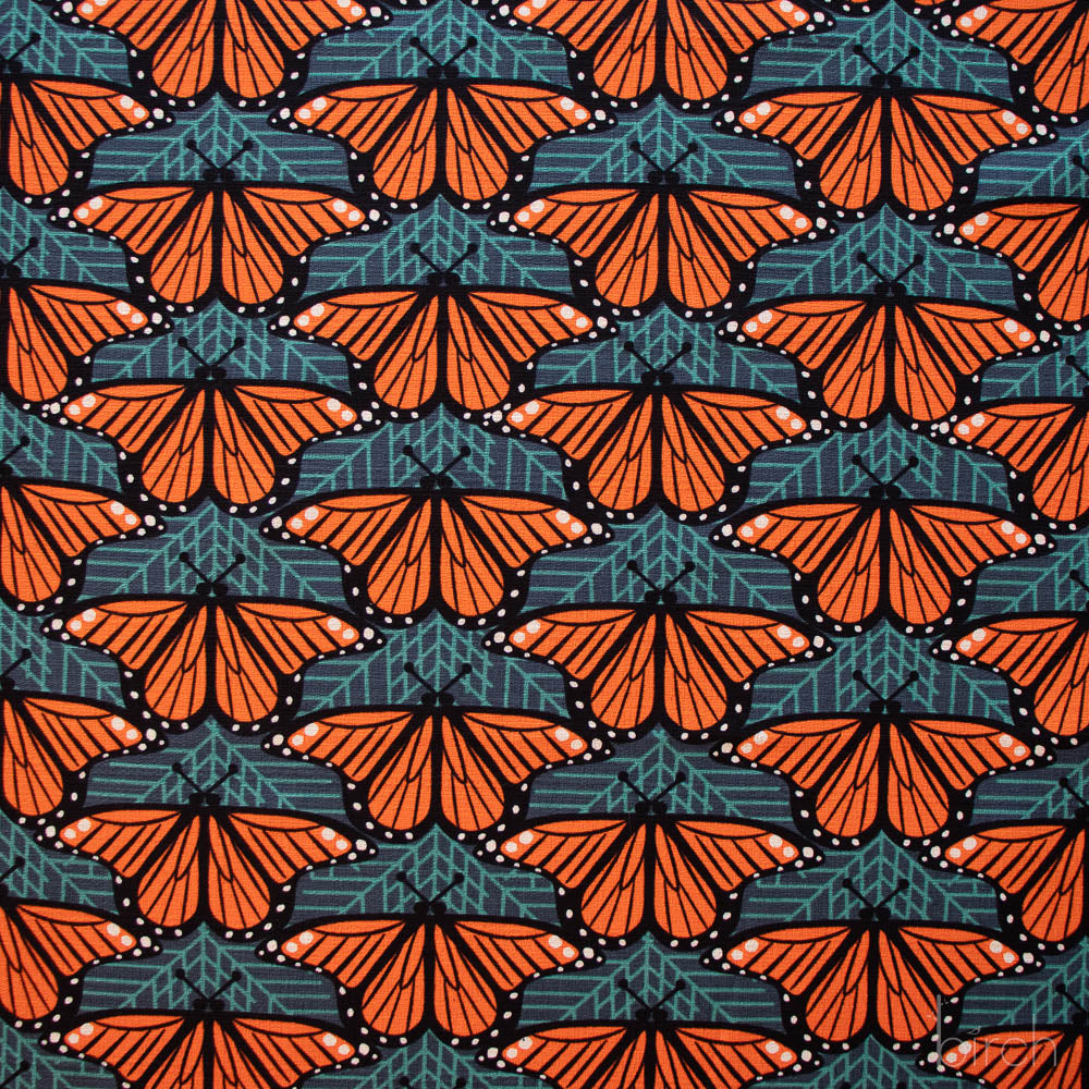 Iconic by Charley Harper, Monarch Butterflies BARKCLOTH