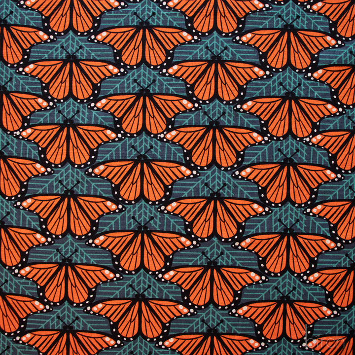 Iconic by Charley Harper, Monarch Butterflies BARKCLOTH