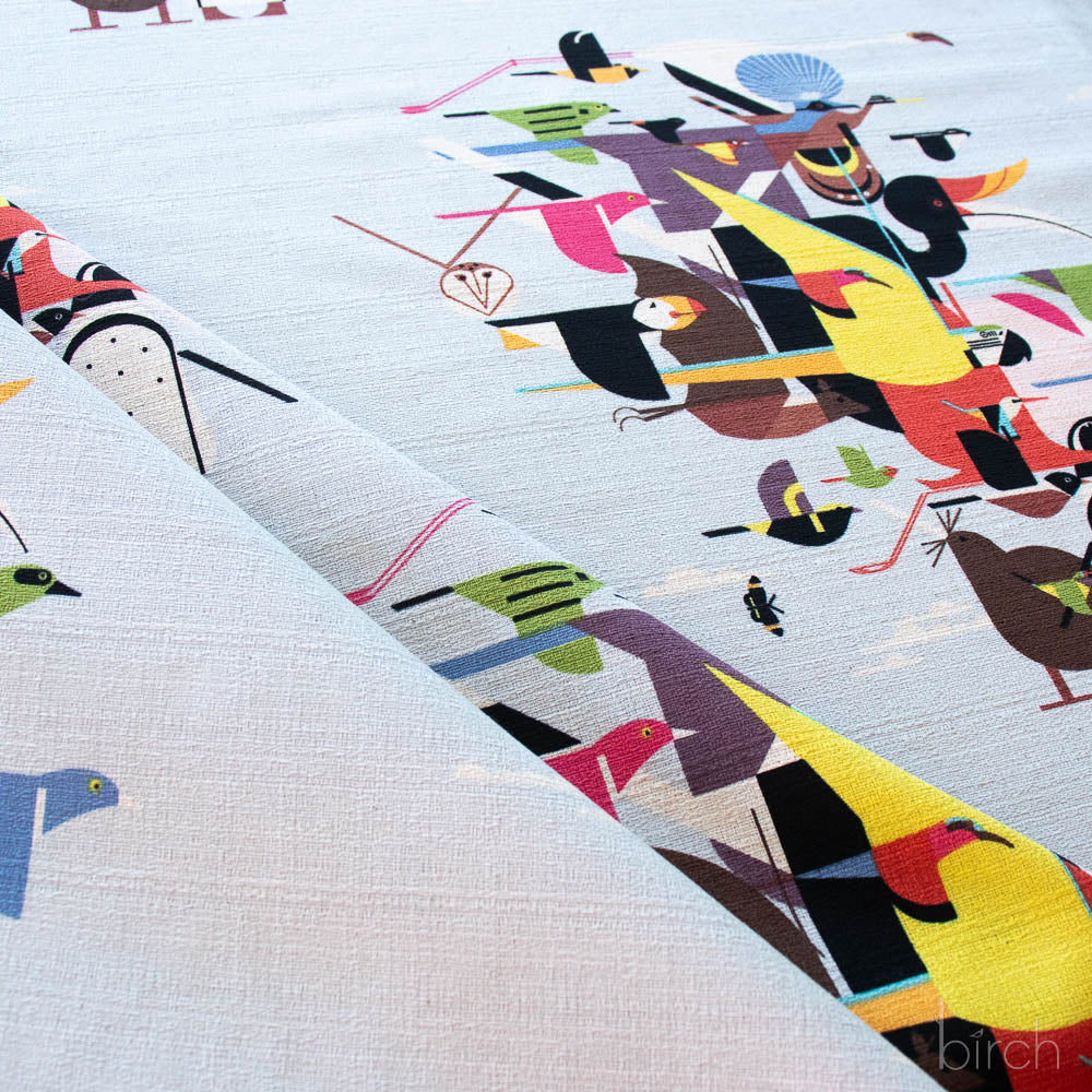 Iconic by Charley Harper, Wings of the World BARKCLOTH