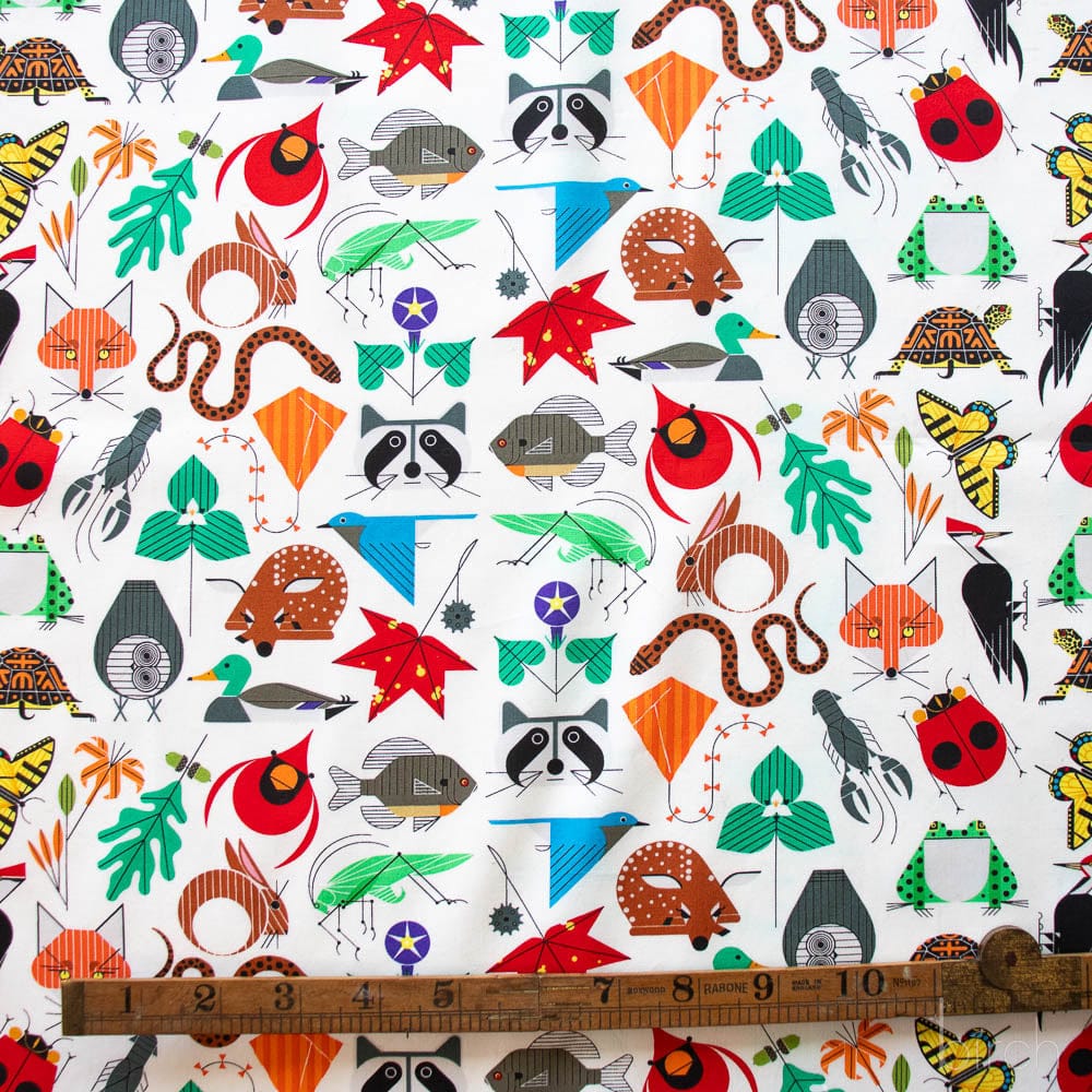 Colorful animal and nature pattern