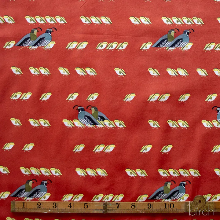 Charley Harper Sierra Range - California Quail Charley Harper Sierra Range - California Quail