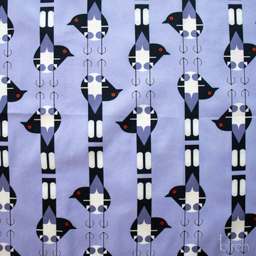 Charley Harper Woodland Wonders - Spotted Tail Blackbird, Lavender Charley Harper Woodland Wonders - Spotted Tail Blackbird, Lavender