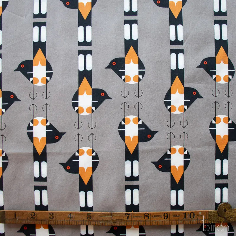 Charley Harper Woodland Wonders - Spotted Tail Blackbird, Shroom Charley Harper Woodland Wonders - Spotted Tail Blackbird, Shroom