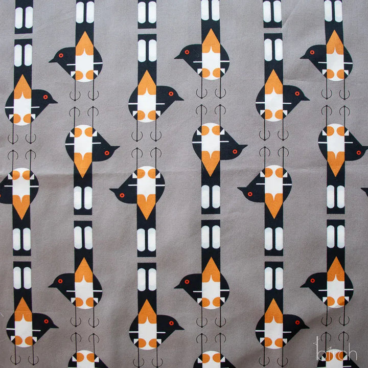 Charley Harper Woodland Wonders - Spotted Tail Blackbird, Shroom Charley Harper Woodland Wonders - Spotted Tail Blackbird, Shroom