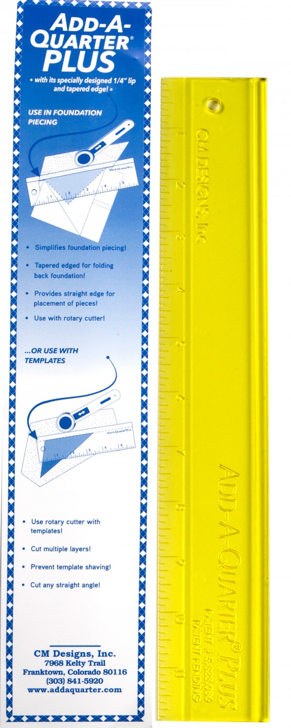 Add-A-Quarter PLUS Ruler