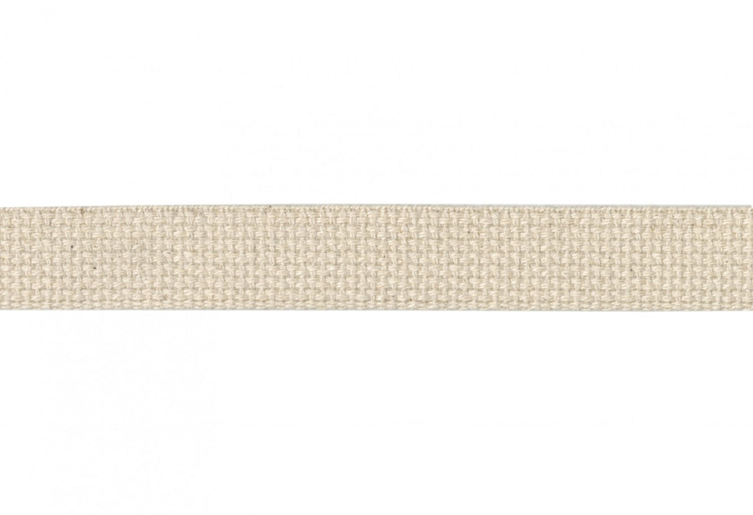 1 inch Cotton Webbing/Strapping- NATURAL- sold per yard