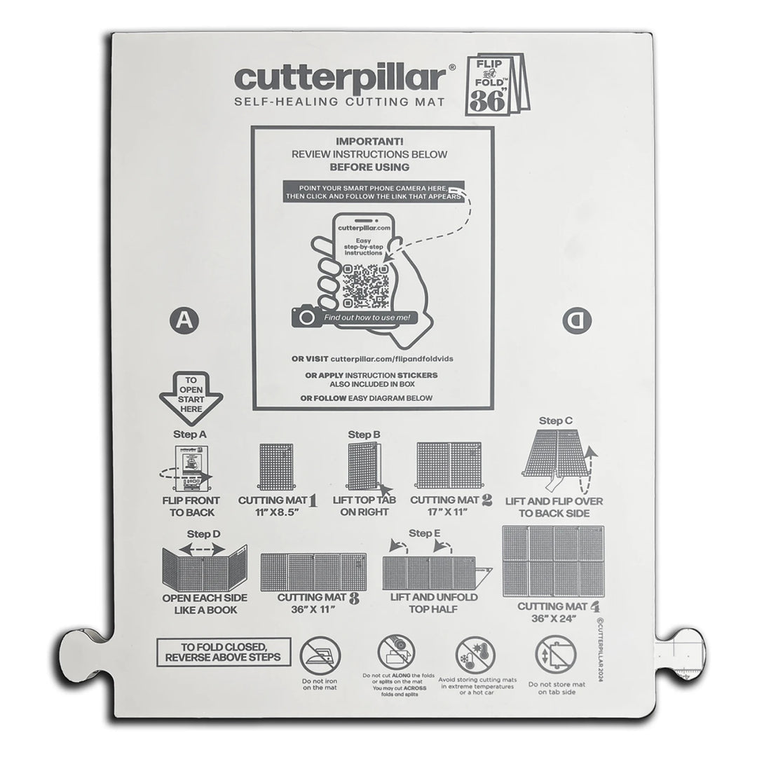 Cutterpillar Flip & Fold 36 in. Foldable Cutting Mat