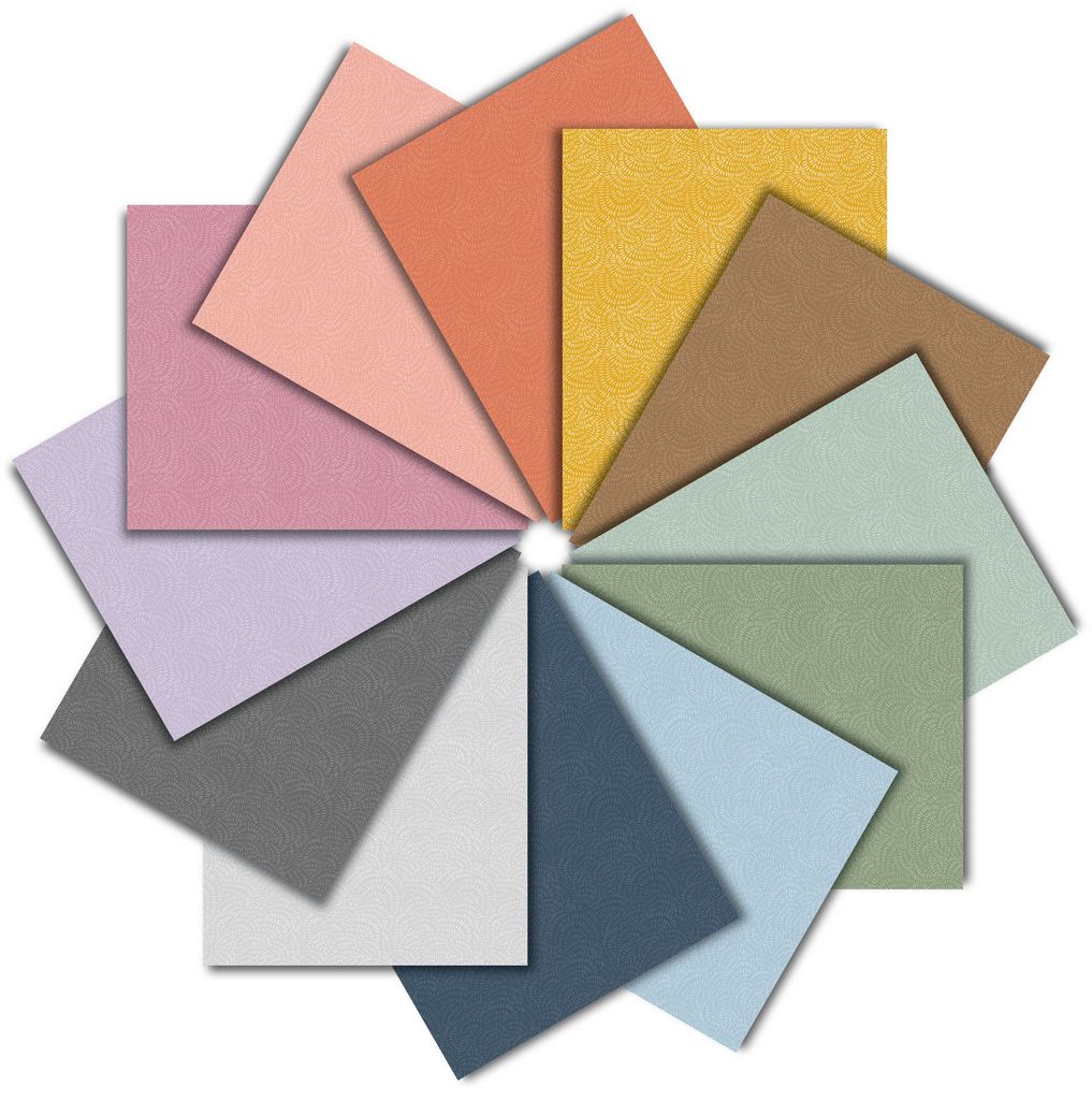 CPSTELLA-FQ-CRIMP color swatches in a wheel