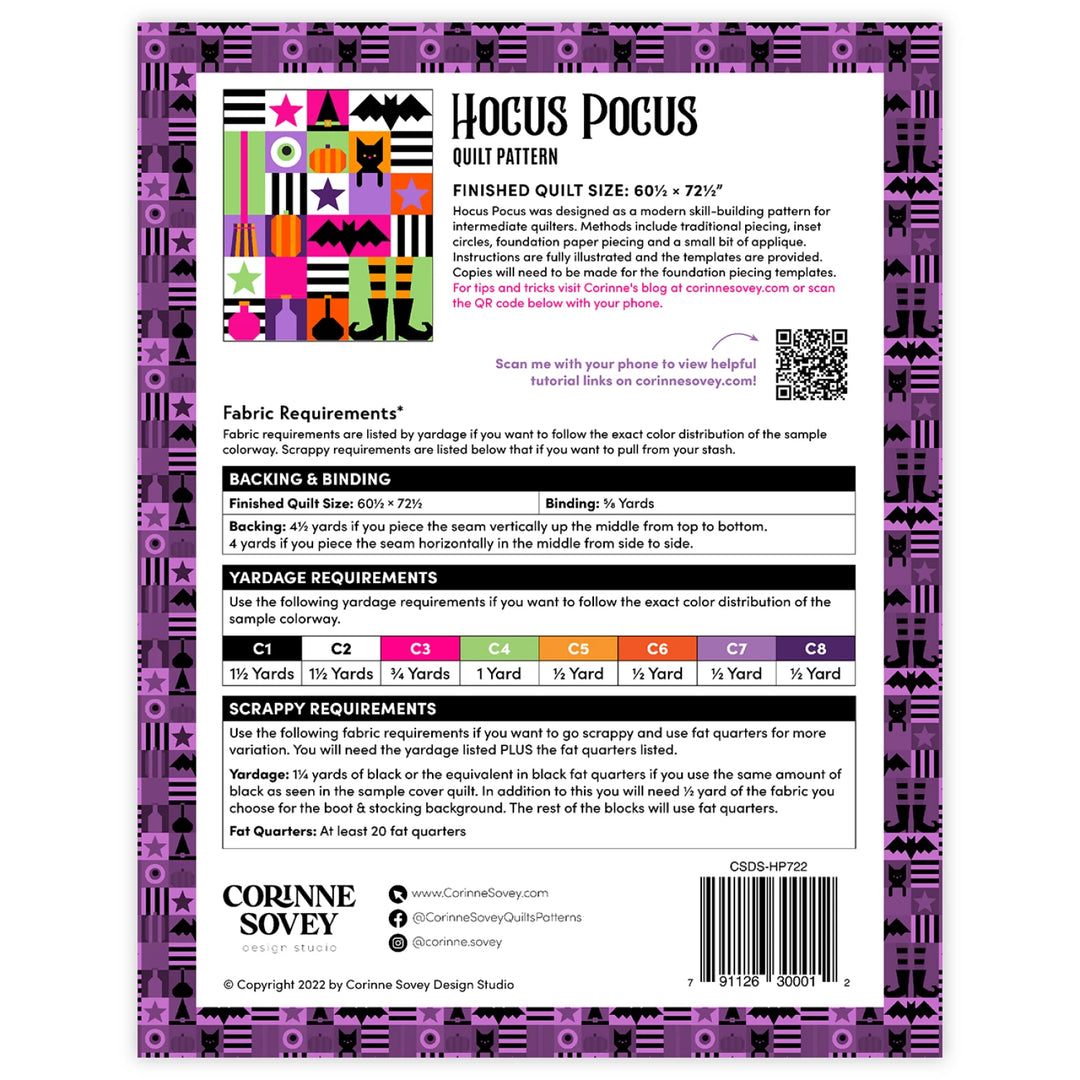 Hocus Pocus Quilt Pattern
