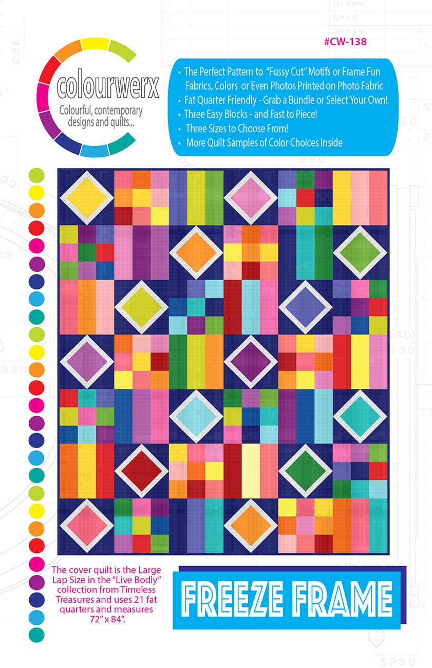 CW-138 Freeze Frame quilt pattern by Colourwerx