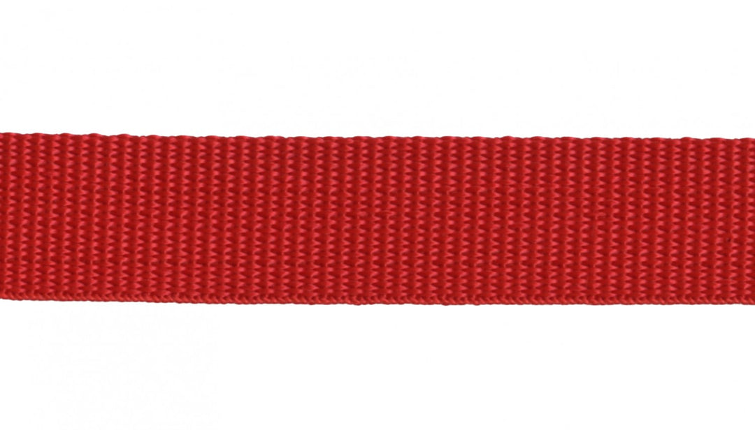1" Polypropylene Webbing/Strapping- Bright RED - sold per 3 yards