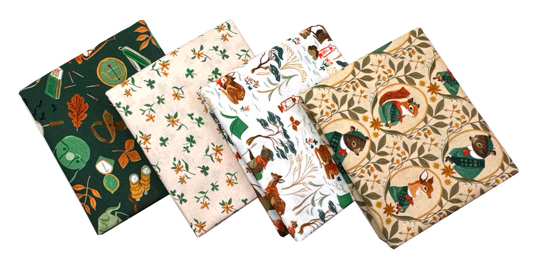 Camping Crew 1/2 yd Fabric Bundle (4 pcs)