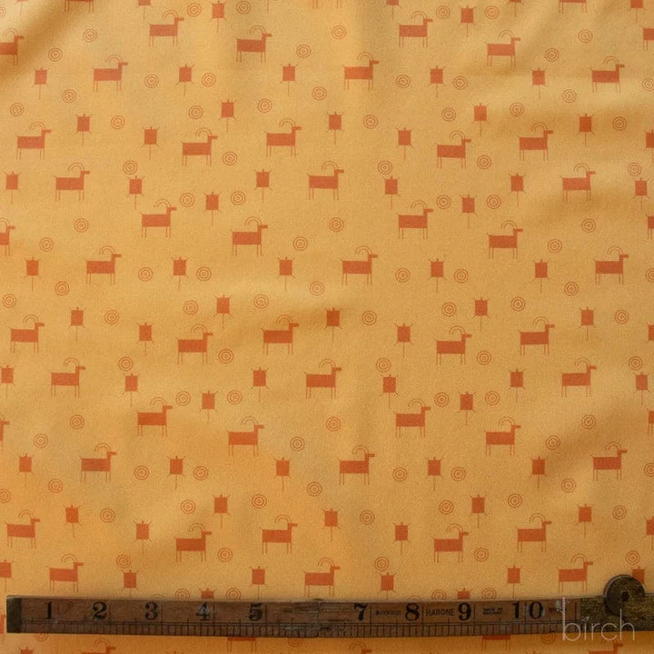 Charley Harper Canyon Country fabric with deer pattern