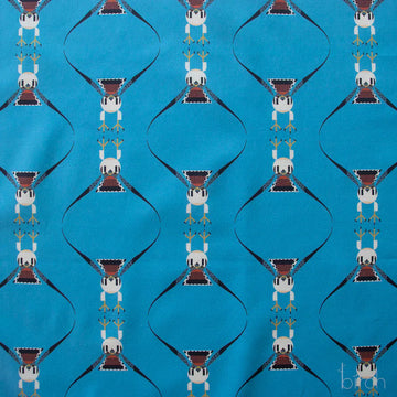 Charley Harper Canyon Country bird pattern on blue