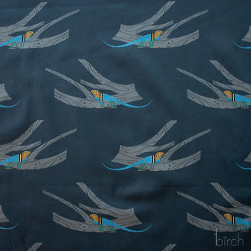 Charley Harper Canyon Country fabric pattern with lizards