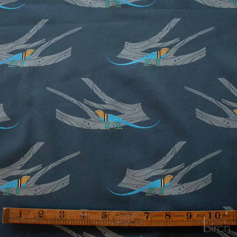 Charley Harper Canyon Country lizard fabric